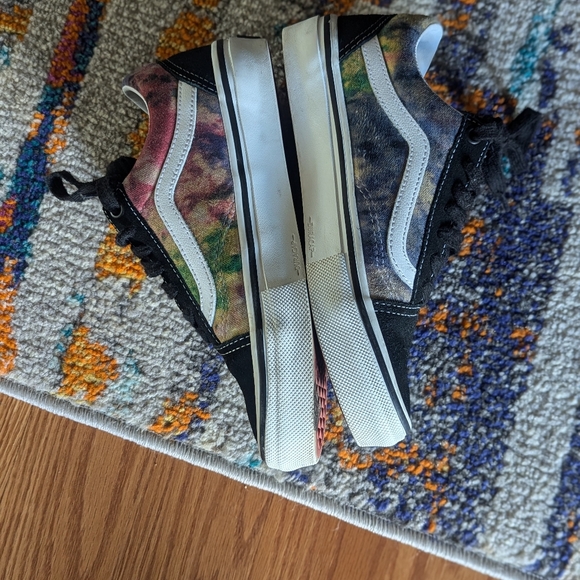 Vans Skate Old Skool Tie Dye Terry Black Multi Canvas - Picture 5 of 8